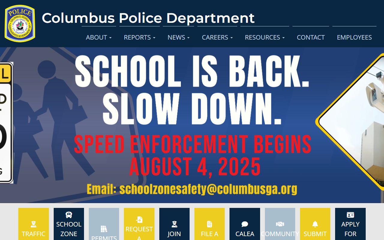 Columbus Police Department website for Columbus recent arrests