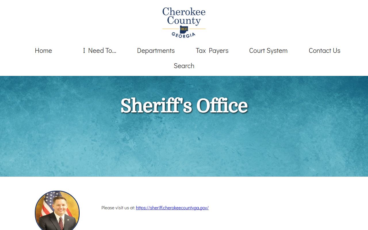 Cherokee County government sheriff page for Canton recent arrests