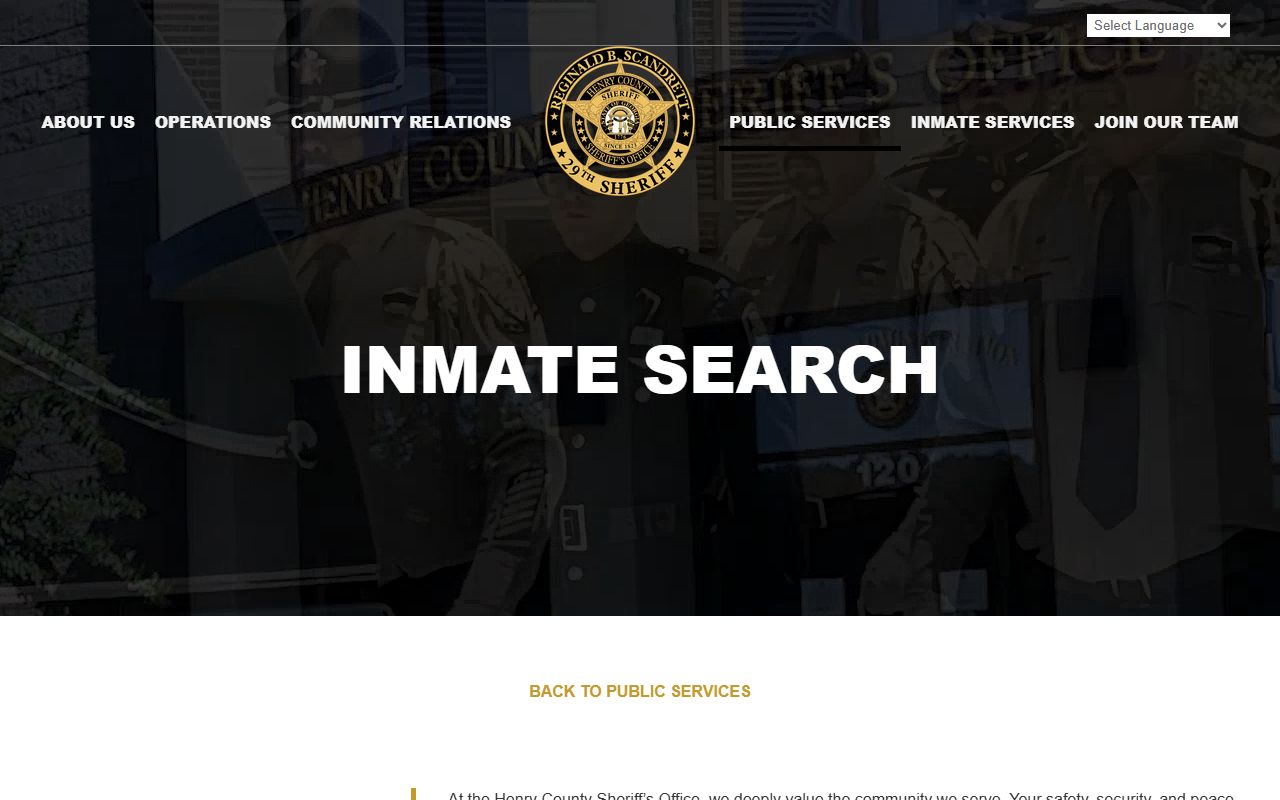 Henry County Sheriff inmate search for recent arrests